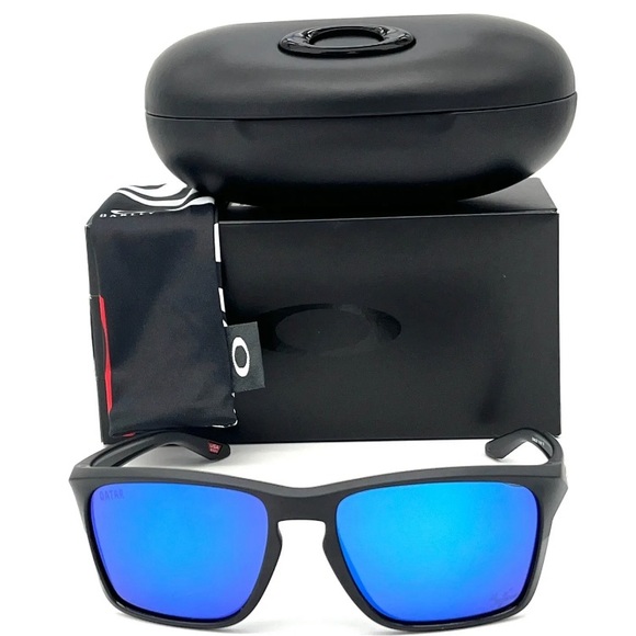 OAKLEY SYLAS OO9448-22 Qatar Matte Black / Prizm Sapphire 57mm  sunglasses - Picture 2 of 4
